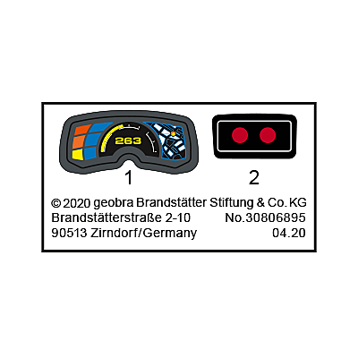 30806895_sparepart/Etikett 70020 "Galaxy Police - Bike"